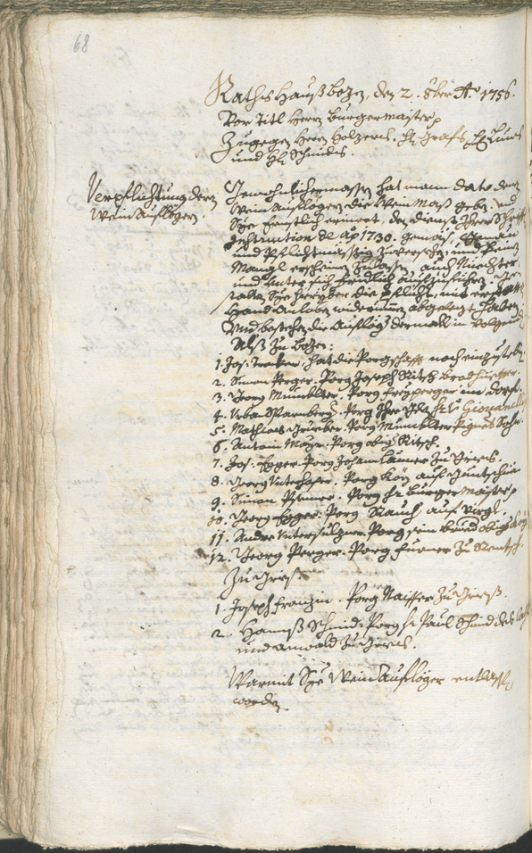 Civic Archives of Bozen-Bolzano - BOhisto Ratsprotokoll 1756/59 