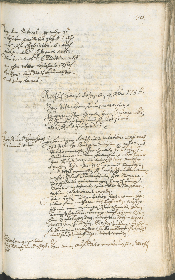 Archivio Storico della Città di Bolzano - BOhisto protocollo consiliare 1756/59 