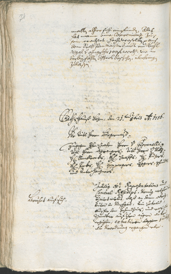 Civic Archives of Bozen-Bolzano - BOhisto Ratsprotokoll 1756/59 