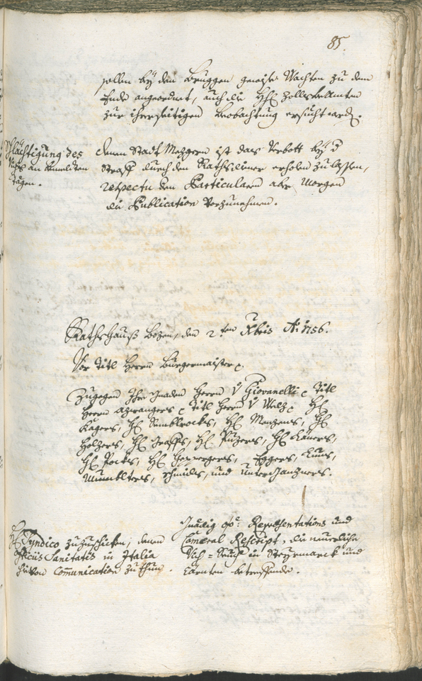 Archivio Storico della Città di Bolzano - BOhisto protocollo consiliare 1756/59 