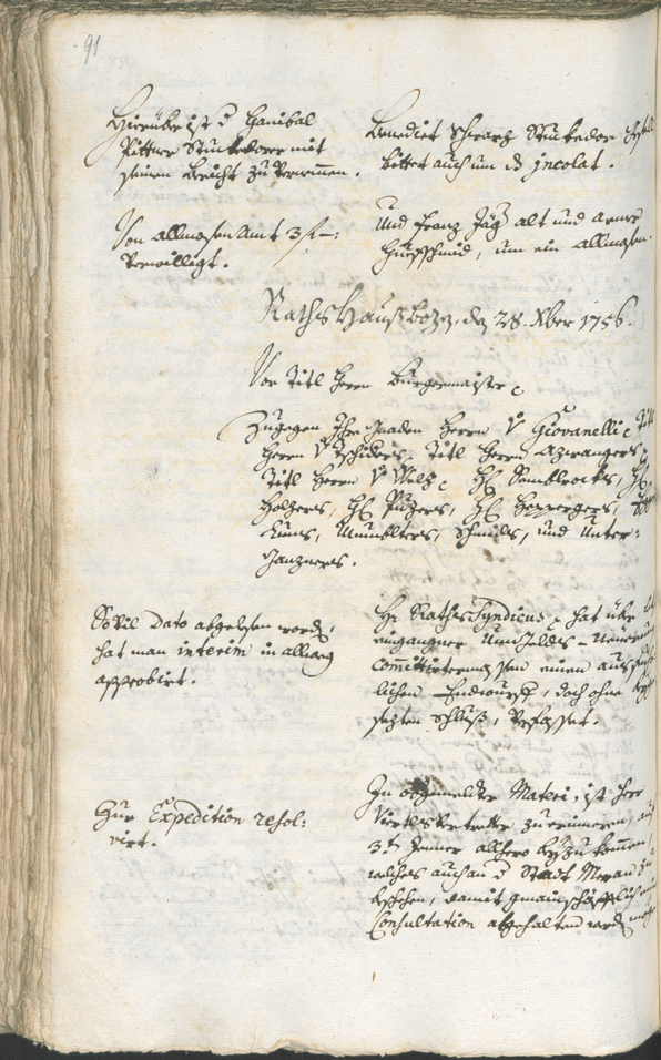 Archivio Storico della Città di Bolzano - BOhisto protocollo consiliare 1756/59 