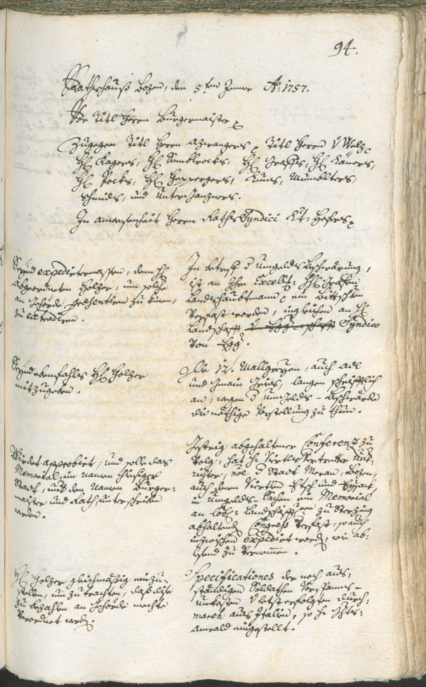 Civic Archives of Bozen-Bolzano - BOhisto Ratsprotokoll 1756/59 