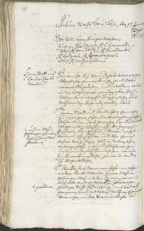 Archivio Storico della Città di Bolzano - BOhisto protocollo consiliare 1756/59 