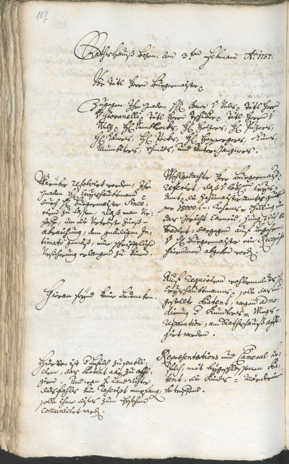 Civic Archives of Bozen-Bolzano - BOhisto Ratsprotokoll 1756/59 