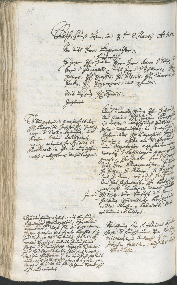 Civic Archives of Bozen-Bolzano - BOhisto Ratsprotokoll 1756/59 