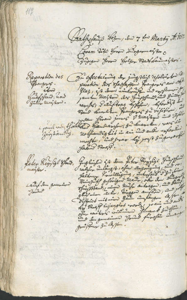 Civic Archives of Bozen-Bolzano - BOhisto Ratsprotokoll 1756/59 