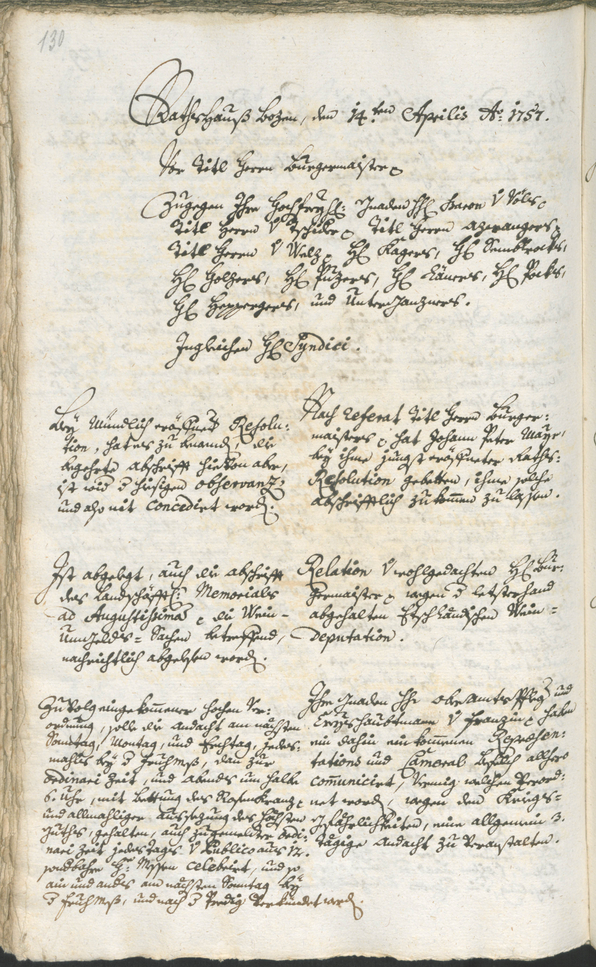 Archivio Storico della Città di Bolzano - BOhisto protocollo consiliare 1756/59 