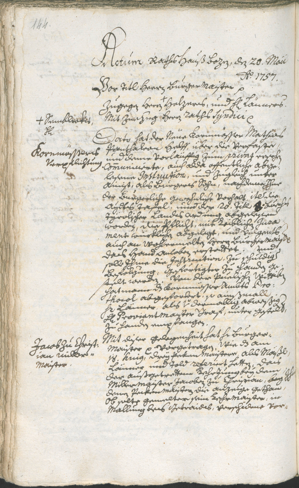 Archivio Storico della Città di Bolzano - BOhisto protocollo consiliare 1756/59 