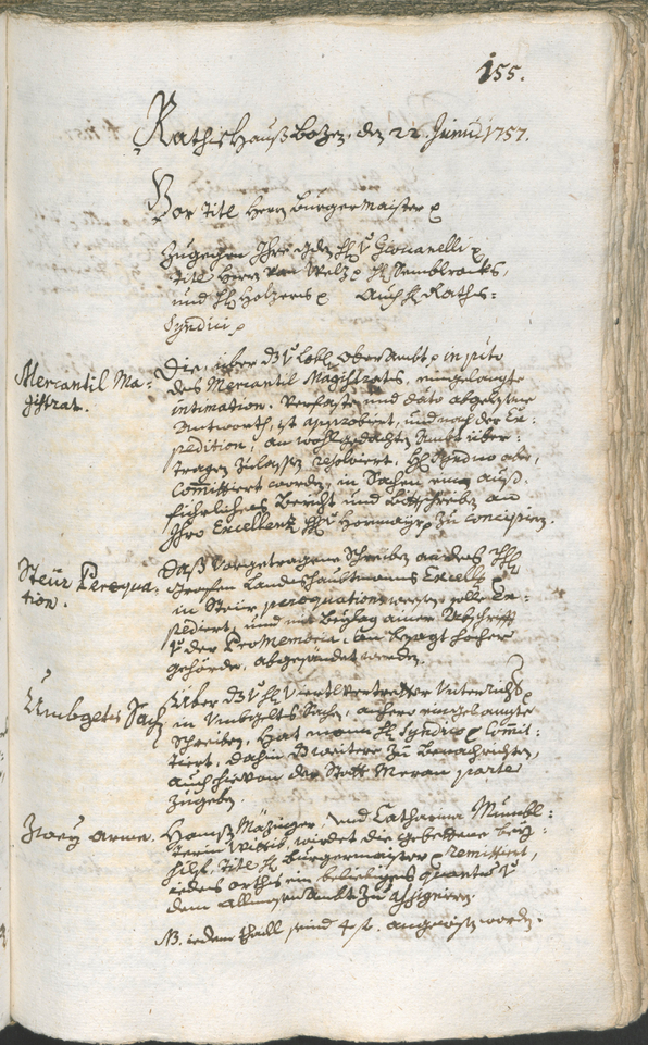 Archivio Storico della Città di Bolzano - BOhisto protocollo consiliare 1756/59 