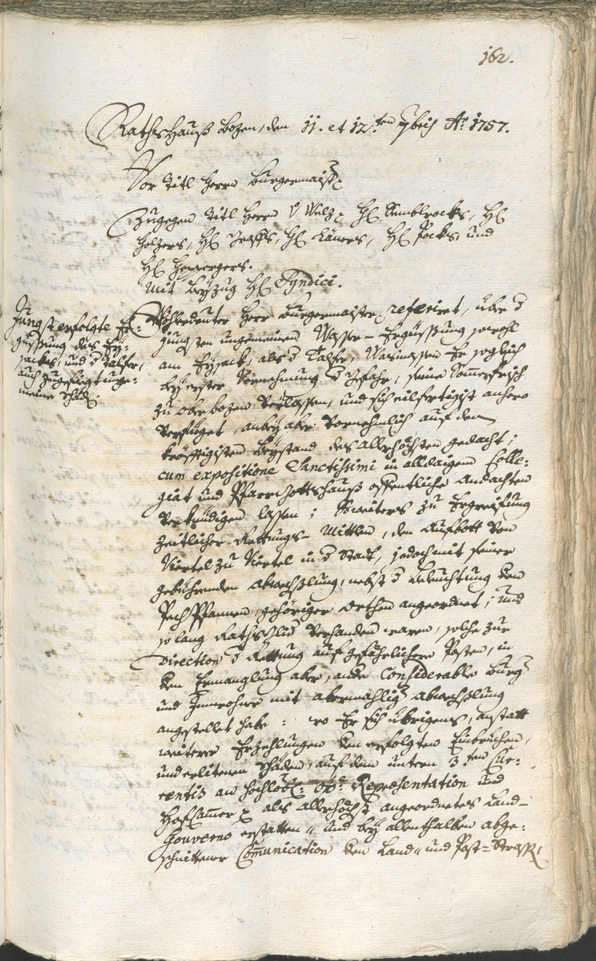 Archivio Storico della Città di Bolzano - BOhisto protocollo consiliare 1756/59 