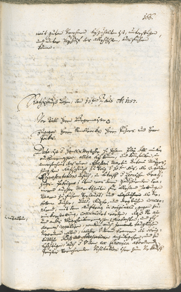 Archivio Storico della Città di Bolzano - BOhisto protocollo consiliare 1756/59 