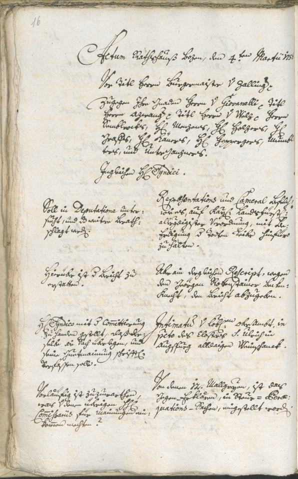 Civic Archives of Bozen-Bolzano - BOhisto Ratsprotokoll 1756/59 