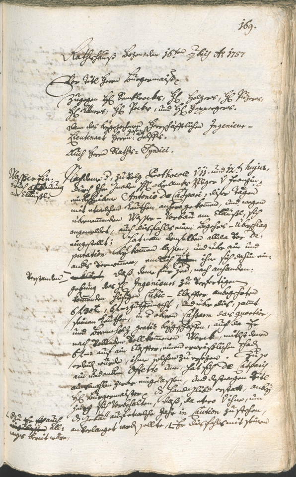 Civic Archives of Bozen-Bolzano - BOhisto Ratsprotokoll 1756/59 