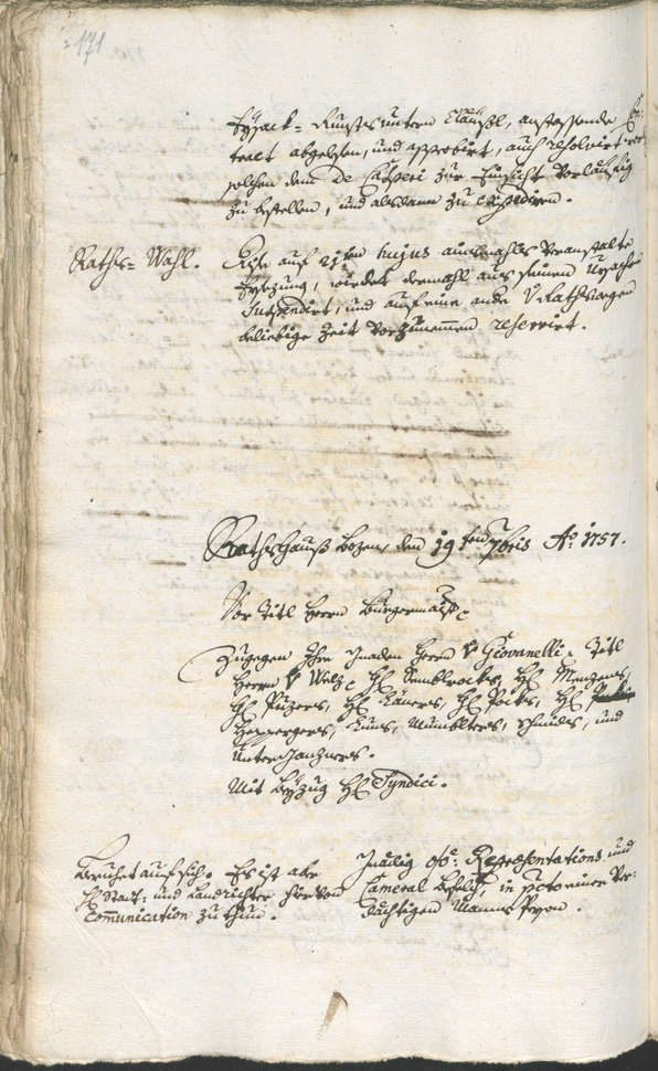 Civic Archives of Bozen-Bolzano - BOhisto Ratsprotokoll 1756/59 