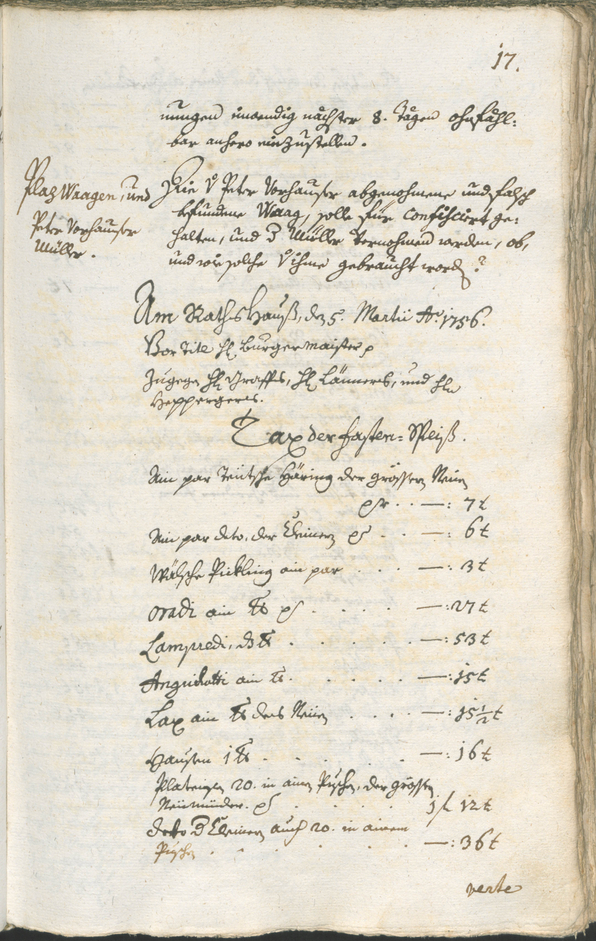 Civic Archives of Bozen-Bolzano - BOhisto Ratsprotokoll 1756/59 