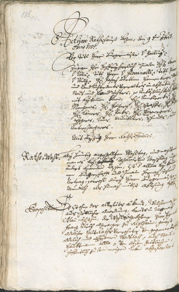 Civic Archives of Bozen-Bolzano - BOhisto Ratsprotokoll 1756/59 