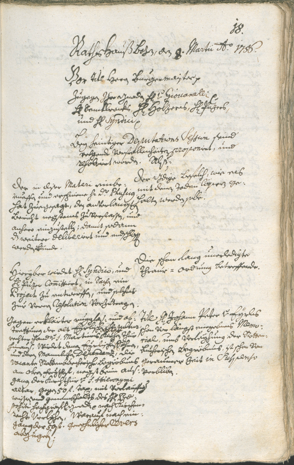 Civic Archives of Bozen-Bolzano - BOhisto Ratsprotokoll 1756/59 