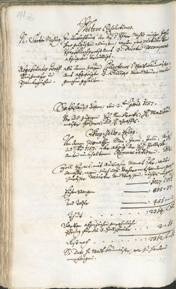 Archivio Storico della Città di Bolzano - BOhisto protocollo consiliare 1756/59 