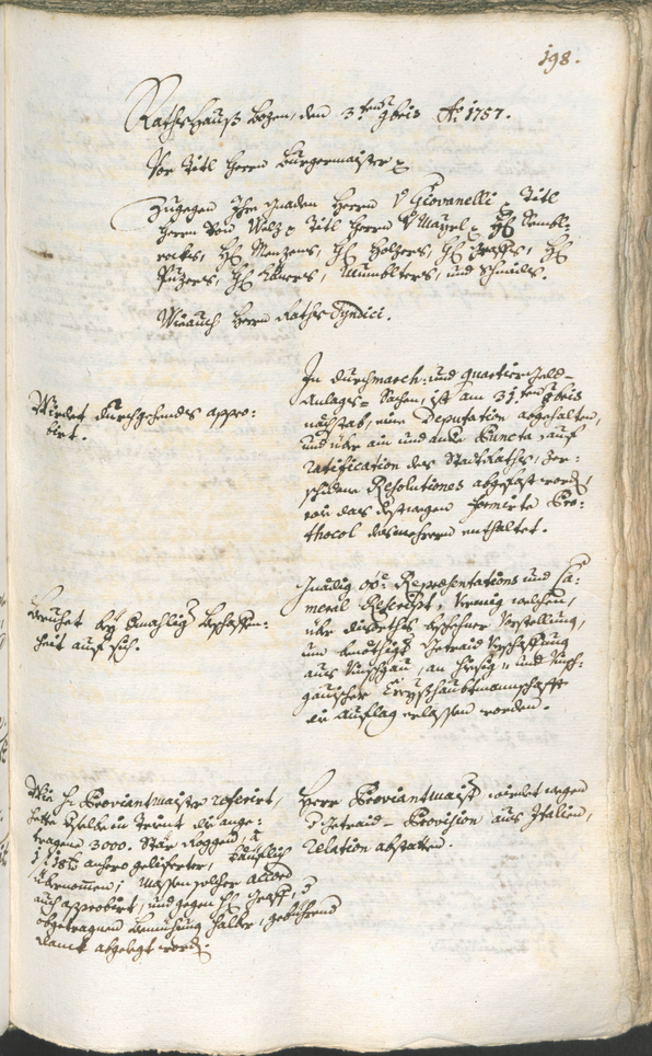 Civic Archives of Bozen-Bolzano - BOhisto Ratsprotokoll 1756/59 