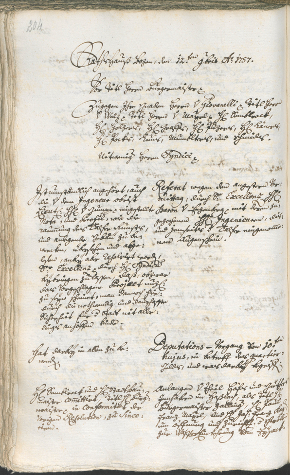 Civic Archives of Bozen-Bolzano - BOhisto Ratsprotokoll 1756/59 