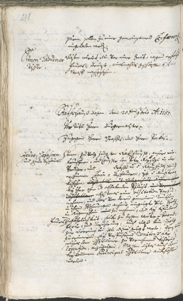 Civic Archives of Bozen-Bolzano - BOhisto Ratsprotokoll 1756/59 