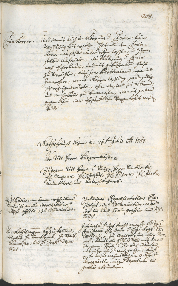 Archivio Storico della Città di Bolzano - BOhisto protocollo consiliare 1756/59 