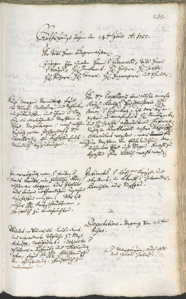 Civic Archives of Bozen-Bolzano - BOhisto Ratsprotokoll 1756/59 