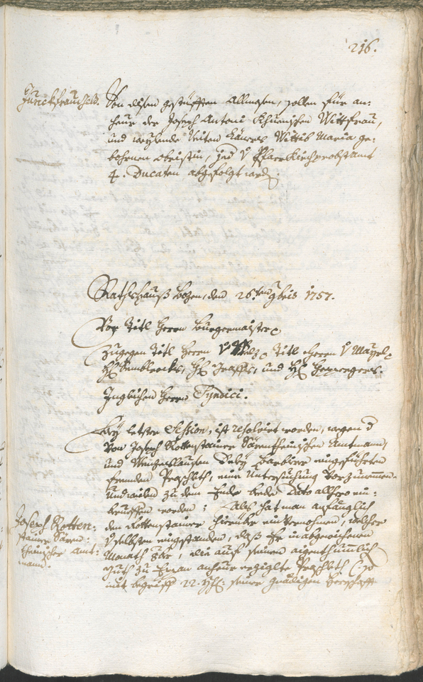 Archivio Storico della Città di Bolzano - BOhisto protocollo consiliare 1756/59 