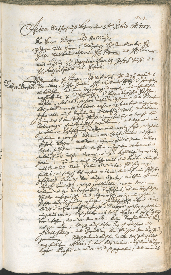 Civic Archives of Bozen-Bolzano - BOhisto Ratsprotokoll 1756/59 