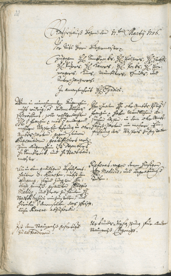 Civic Archives of Bozen-Bolzano - BOhisto Ratsprotokoll 1756/59 