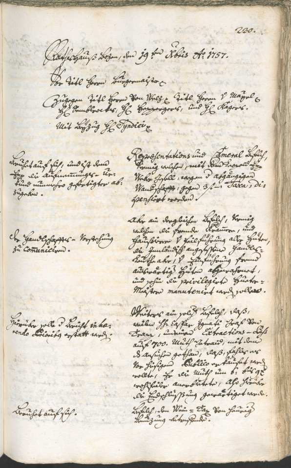 Archivio Storico della Città di Bolzano - BOhisto protocollo consiliare 1756/59 