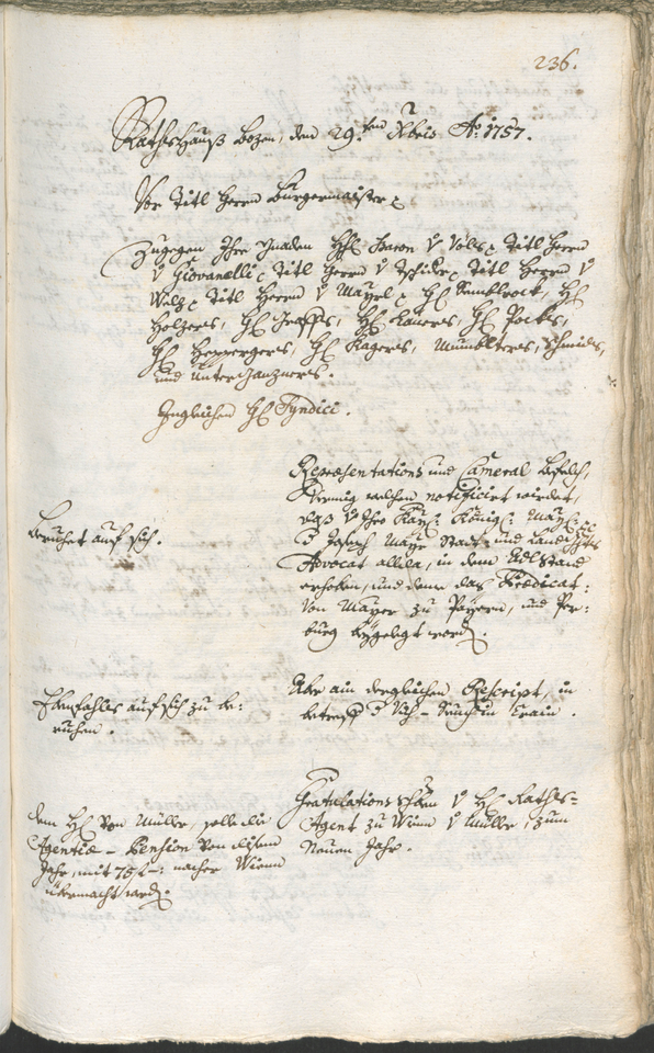 Archivio Storico della Città di Bolzano - BOhisto protocollo consiliare 1756/59 