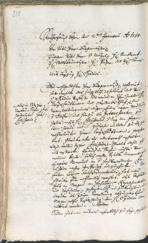 Civic Archives of Bozen-Bolzano - BOhisto Ratsprotokoll 1756/59 