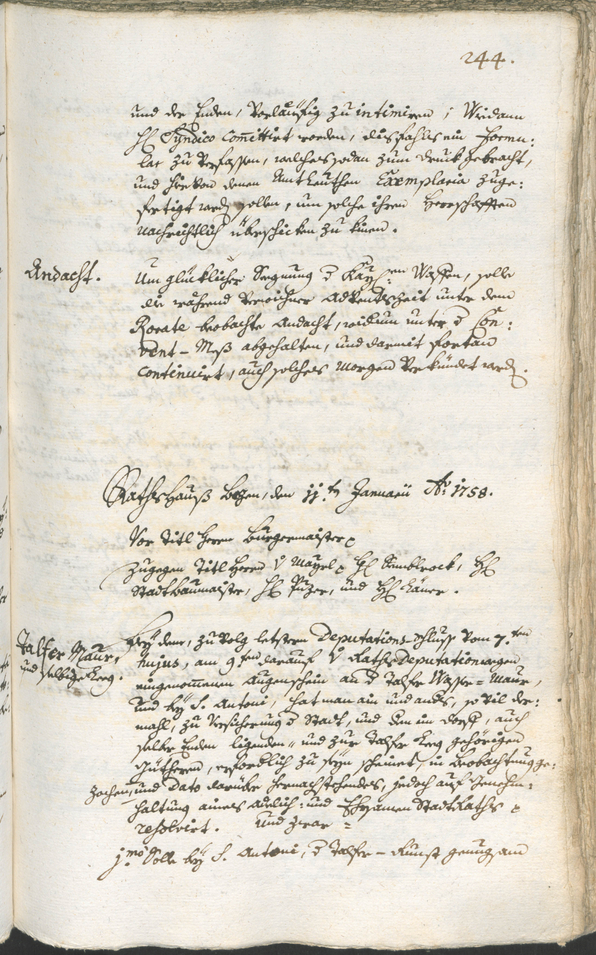 Civic Archives of Bozen-Bolzano - BOhisto Ratsprotokoll 1756/59 