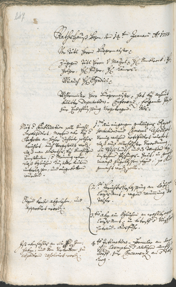 Civic Archives of Bozen-Bolzano - BOhisto Ratsprotokoll 1756/59 