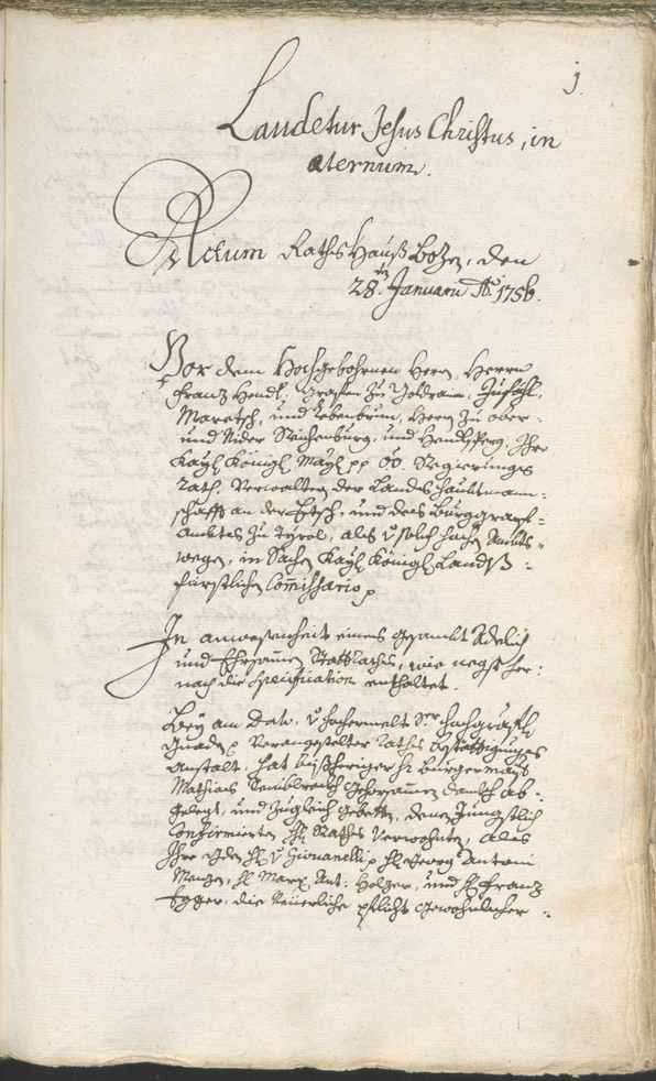 Archivio Storico della Città di Bolzano - BOhisto protocollo consiliare 1756/59 