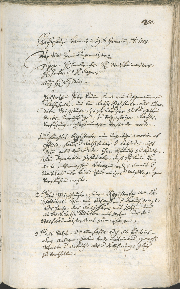 Archivio Storico della Città di Bolzano - BOhisto protocollo consiliare 1756/59 