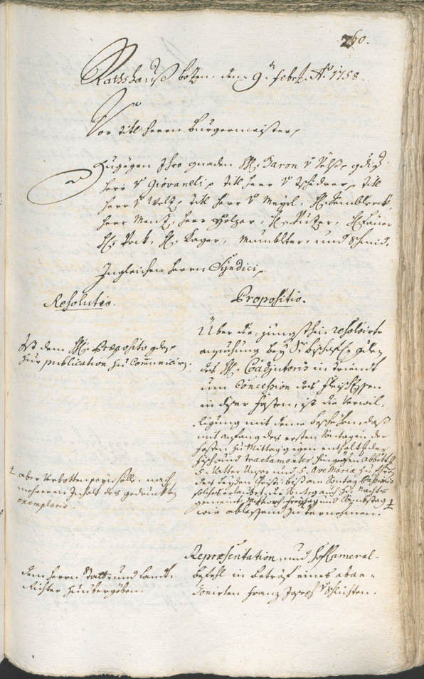 Civic Archives of Bozen-Bolzano - BOhisto Ratsprotokoll 1756/59 