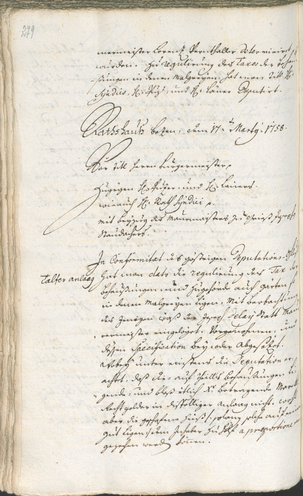 Archivio Storico della Città di Bolzano - BOhisto protocollo consiliare 1756/59 