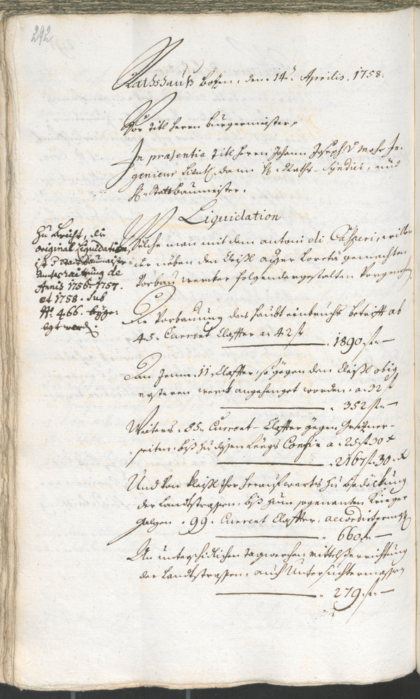 Archivio Storico della Città di Bolzano - BOhisto protocollo consiliare 1756/59 