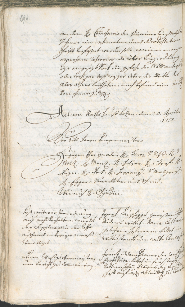 Archivio Storico della Città di Bolzano - BOhisto protocollo consiliare 1756/59 