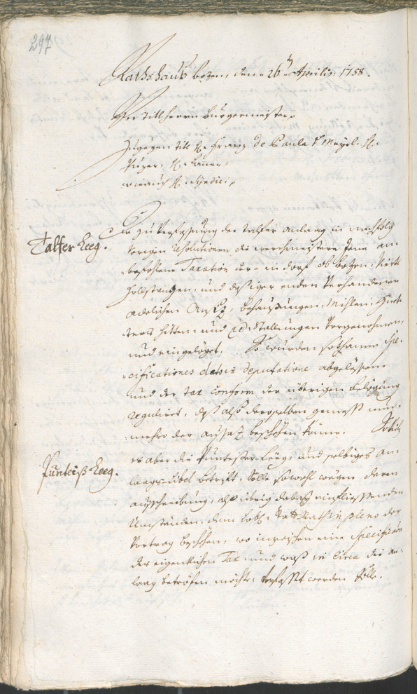 Civic Archives of Bozen-Bolzano - BOhisto Ratsprotokoll 1756/59 