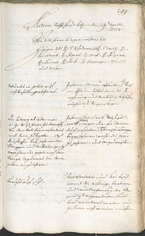 Civic Archives of Bozen-Bolzano - BOhisto Ratsprotokoll 1756/59 