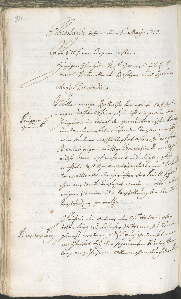 Archivio Storico della Città di Bolzano - BOhisto protocollo consiliare 1756/59 