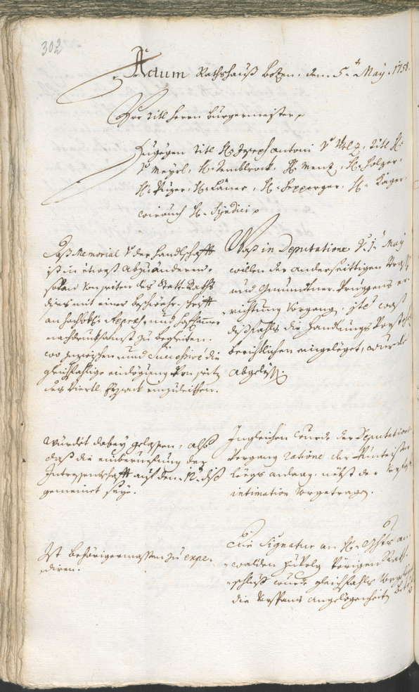 Civic Archives of Bozen-Bolzano - BOhisto Ratsprotokoll 1756/59 