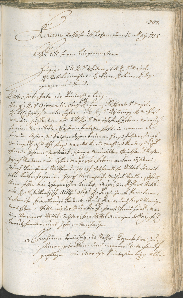 Archivio Storico della Città di Bolzano - BOhisto protocollo consiliare 1756/59 