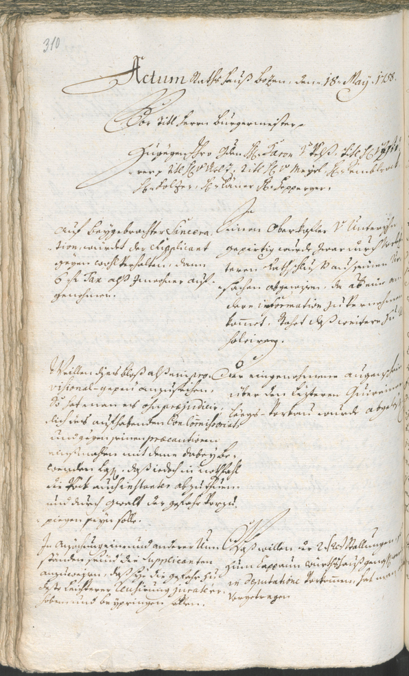 Archivio Storico della Città di Bolzano - BOhisto protocollo consiliare 1756/59 