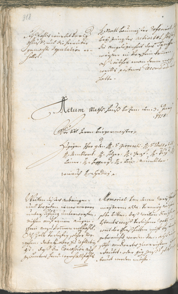 Archivio Storico della Città di Bolzano - BOhisto protocollo consiliare 1756/59 