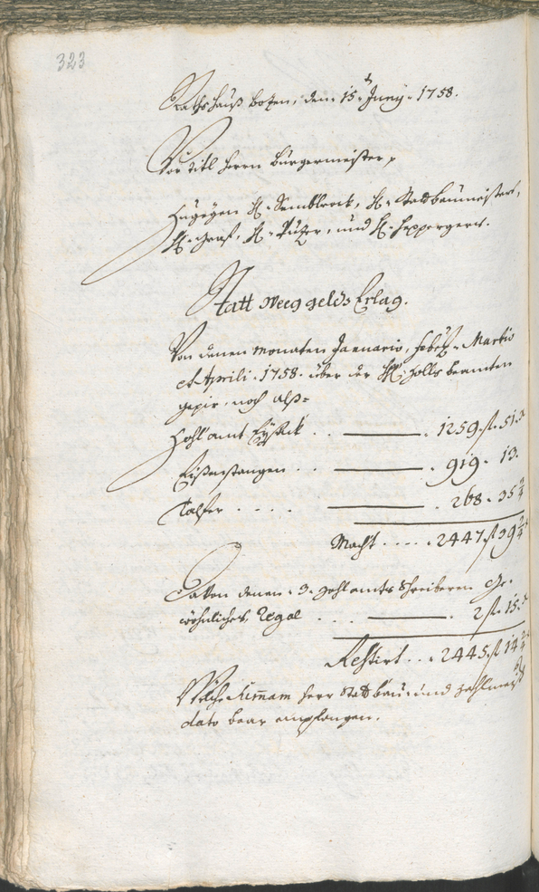 Archivio Storico della Città di Bolzano - BOhisto protocollo consiliare 1756/59 