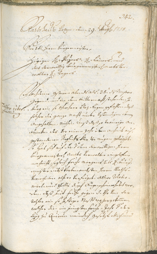 Archivio Storico della Città di Bolzano - BOhisto protocollo consiliare 1756/59 